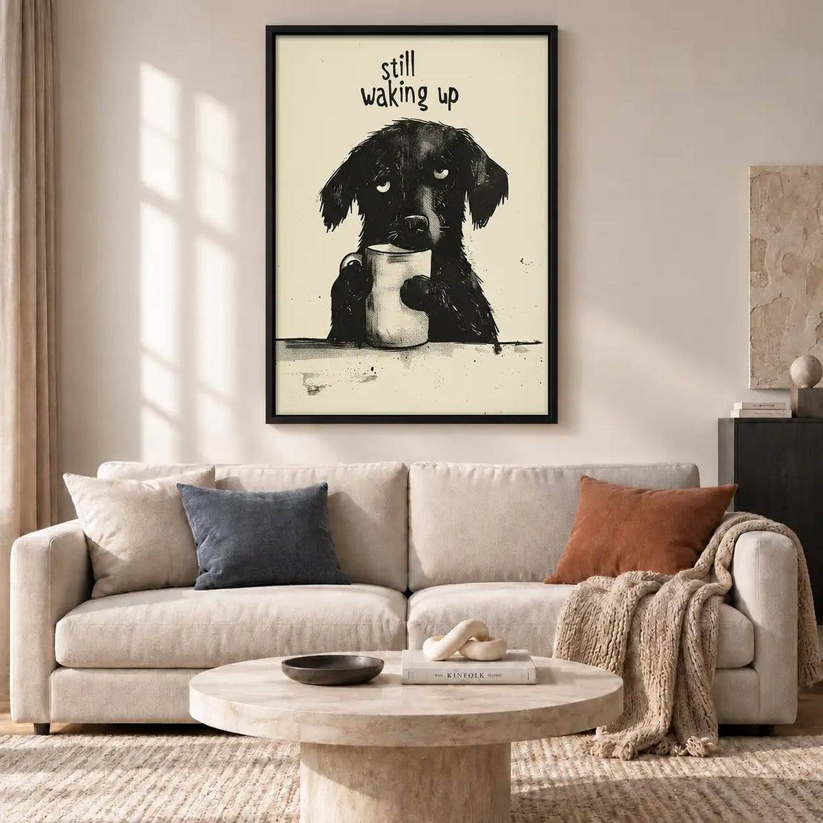 Still Waking Up Sleepy Dog Wall Art 2