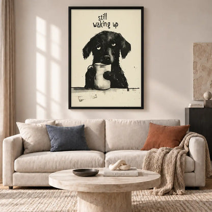 Still Waking Up Sleepy Dog Wall Art 2