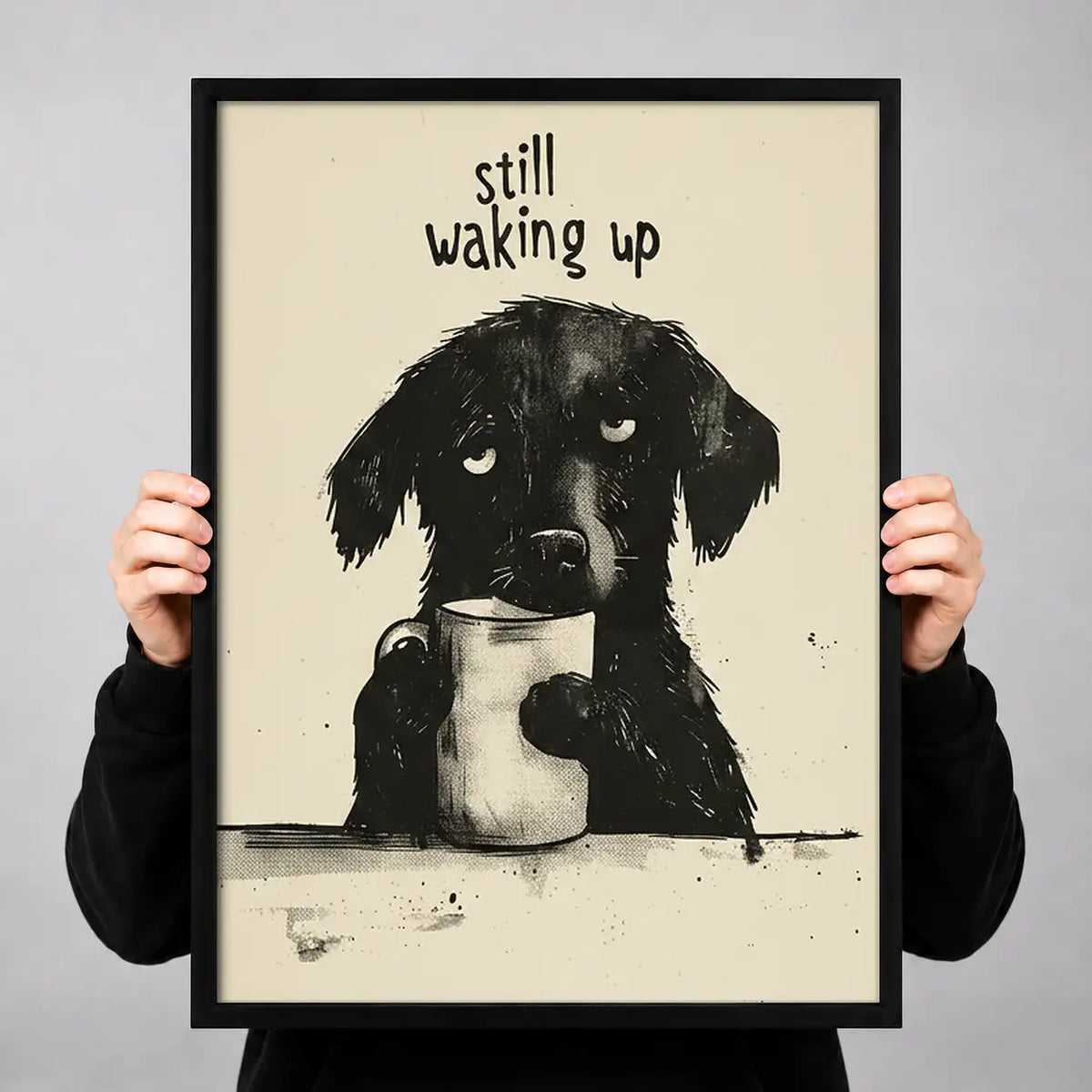 Still Waking Up Sleepy Dog Wall Art 3
