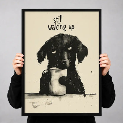 Still Waking Up Sleepy Dog Wall Art 3