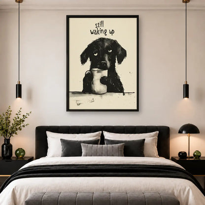 Still Waking Up Sleepy Dog Wall Art 4