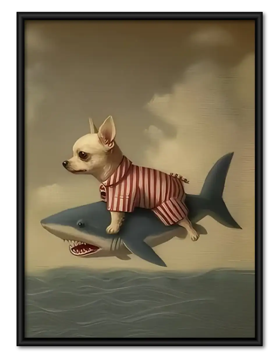 Surfing Chihuahua Adventure Wall Art 1