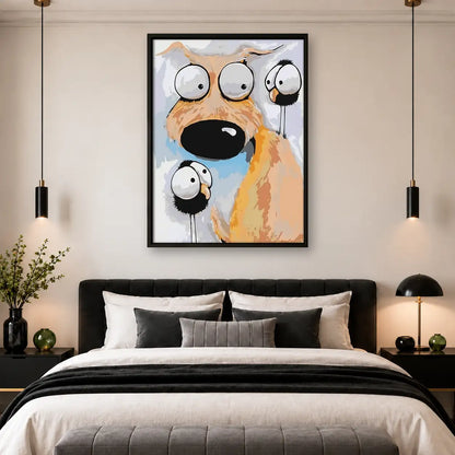 Surprised Dog Family Portrait Wall Art 4