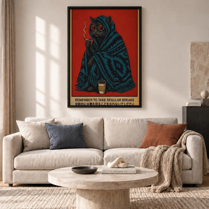 Take Regular Breaks Mystic Cat Wall Art 2