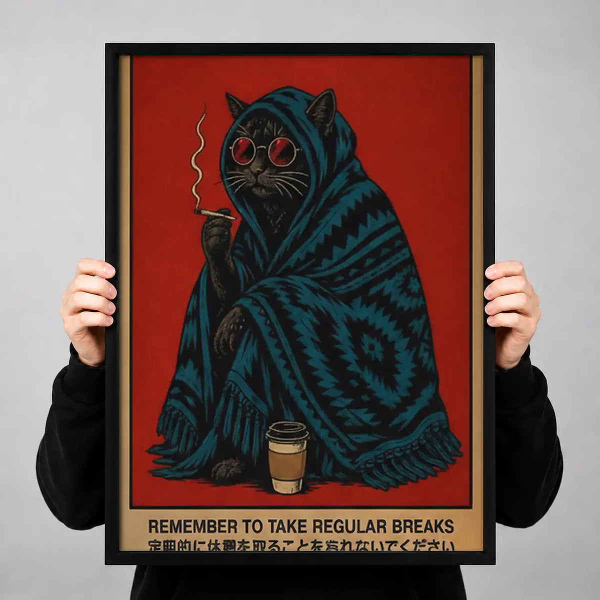 Take Regular Breaks Mystic Cat Wall Art 3