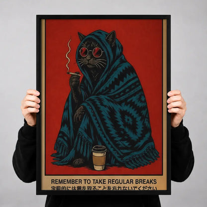 Take Regular Breaks Mystic Cat Wall Art 3