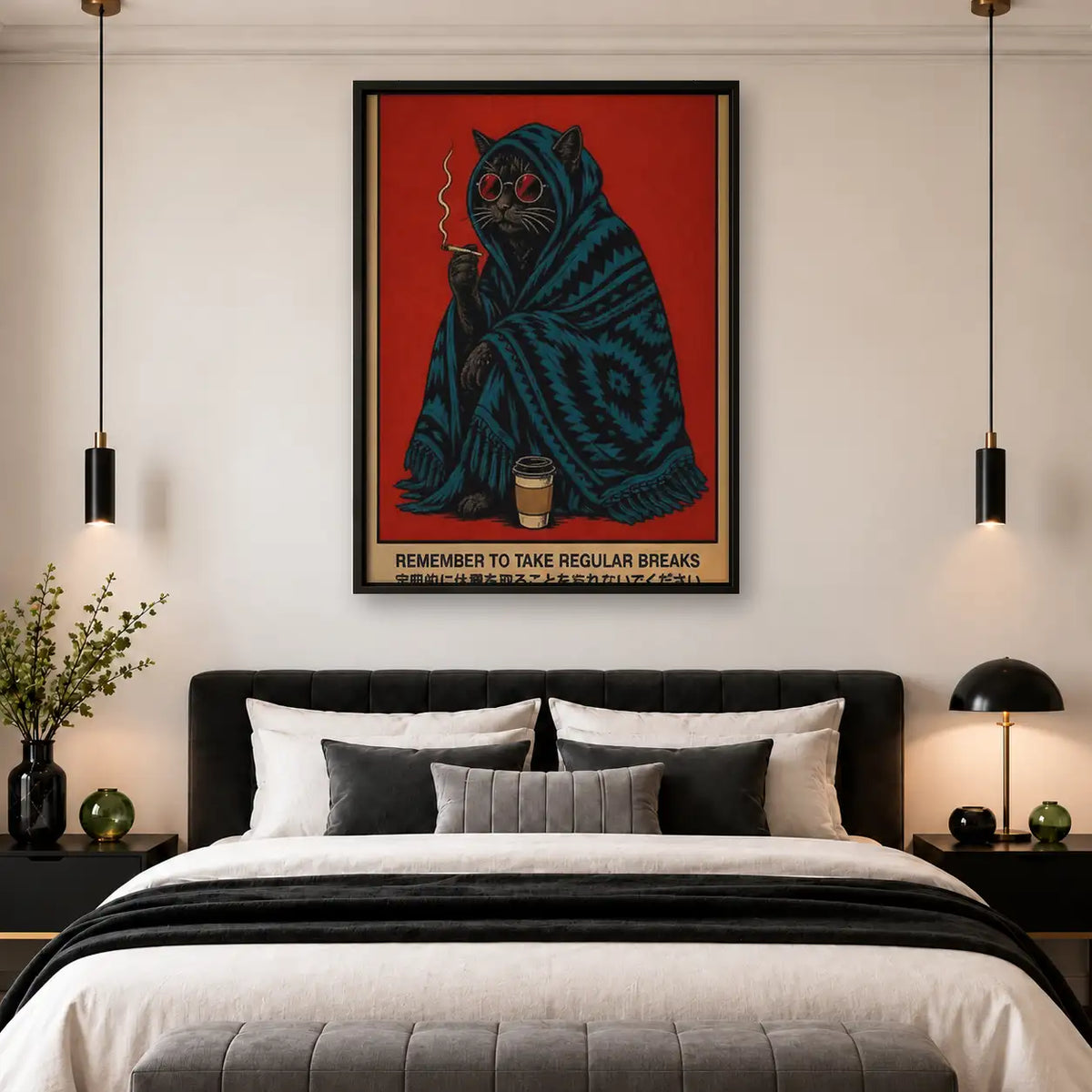 Take Regular Breaks Mystic Cat Wall Art 4