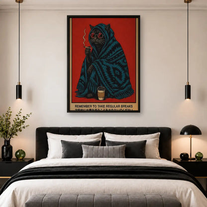 Take Regular Breaks Mystic Cat Wall Art 4