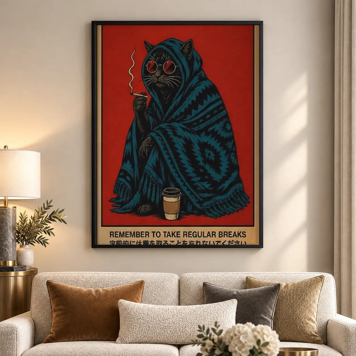 Take Regular Breaks Mystic Cat Wall Art 5