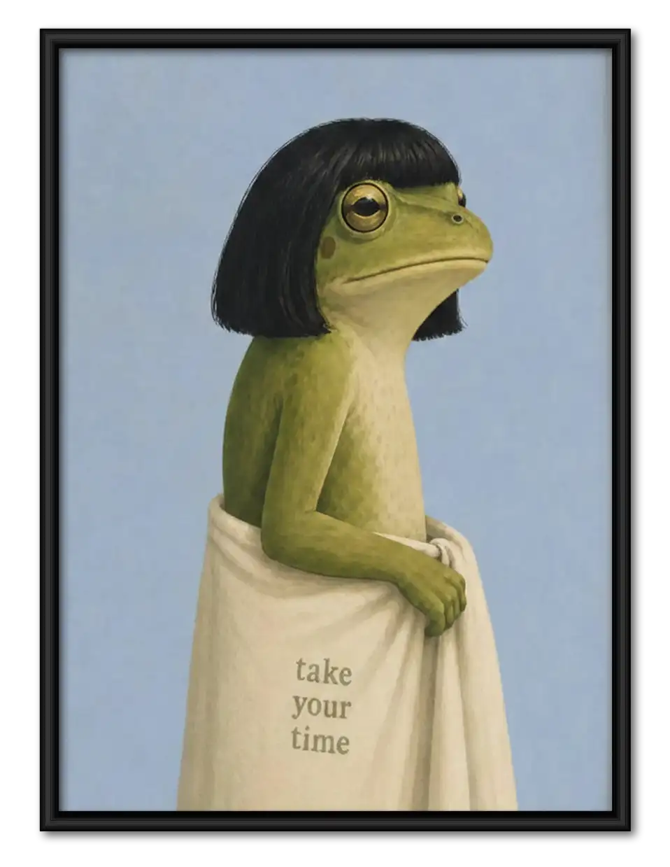 Take Your Time Gentle Frog Wall Art 1