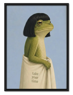 Take Your Time Gentle Frog Wall Art