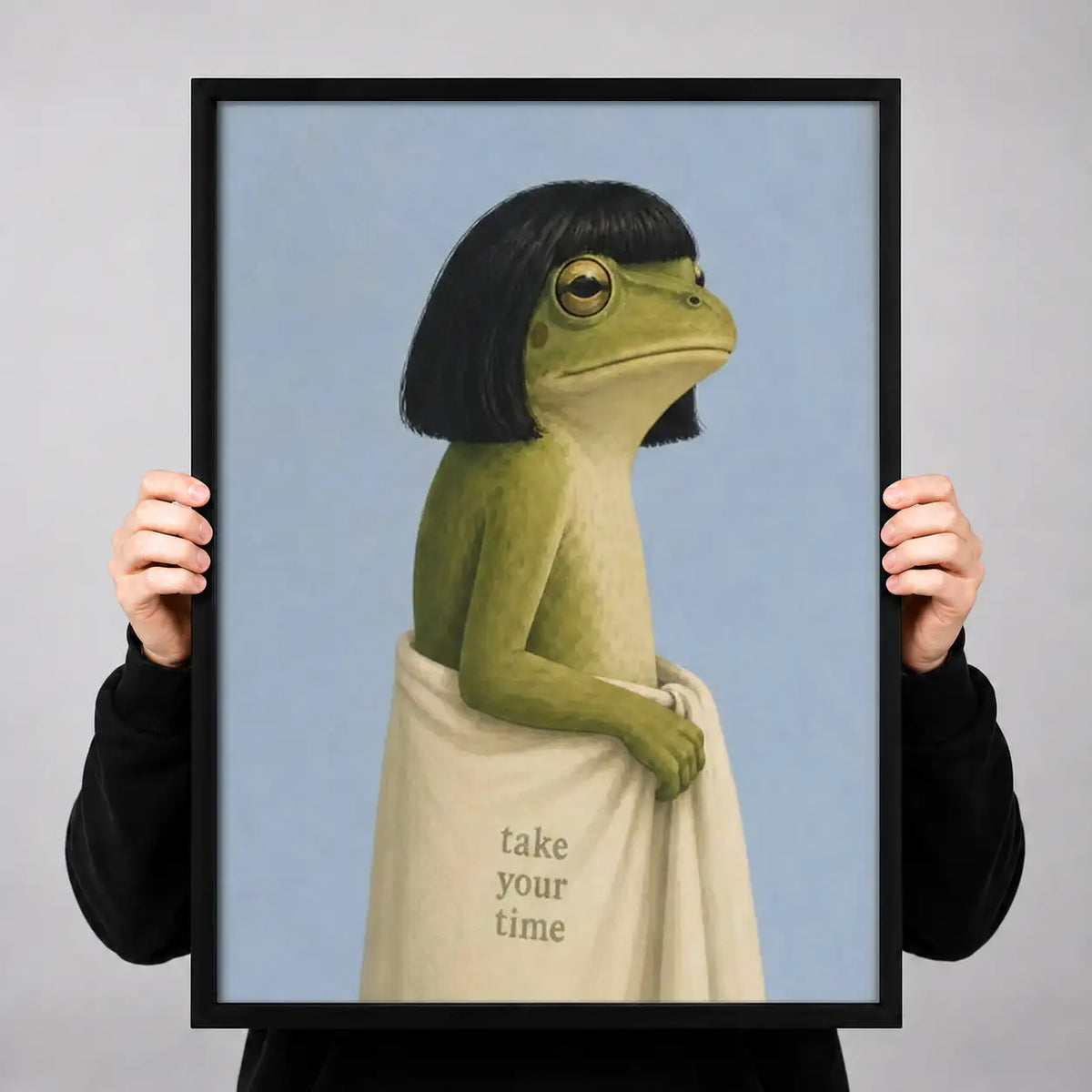 Take Your Time Gentle Frog Wall Art 3