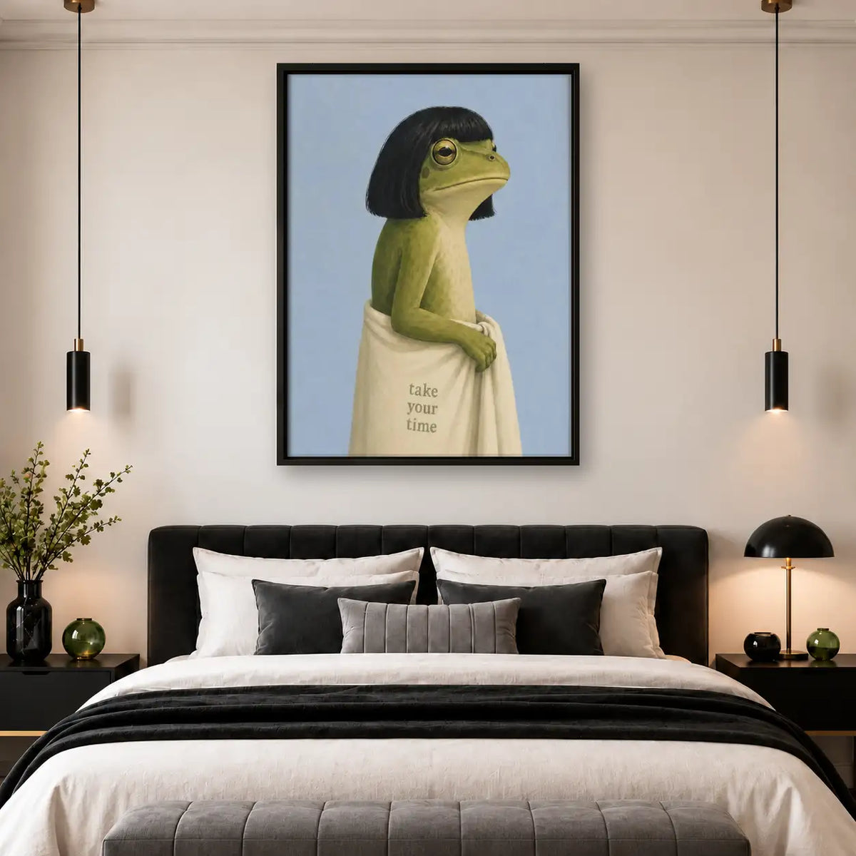 Take Your Time Gentle Frog Wall Art 4