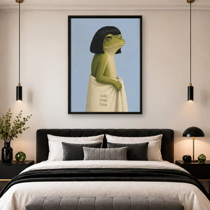 Take Your Time Gentle Frog Wall Art 4