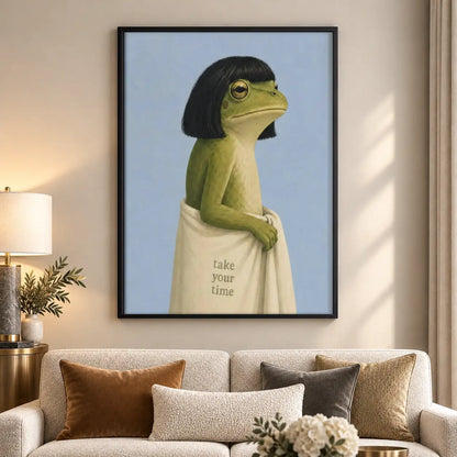 Take Your Time Gentle Frog Wall Art 5