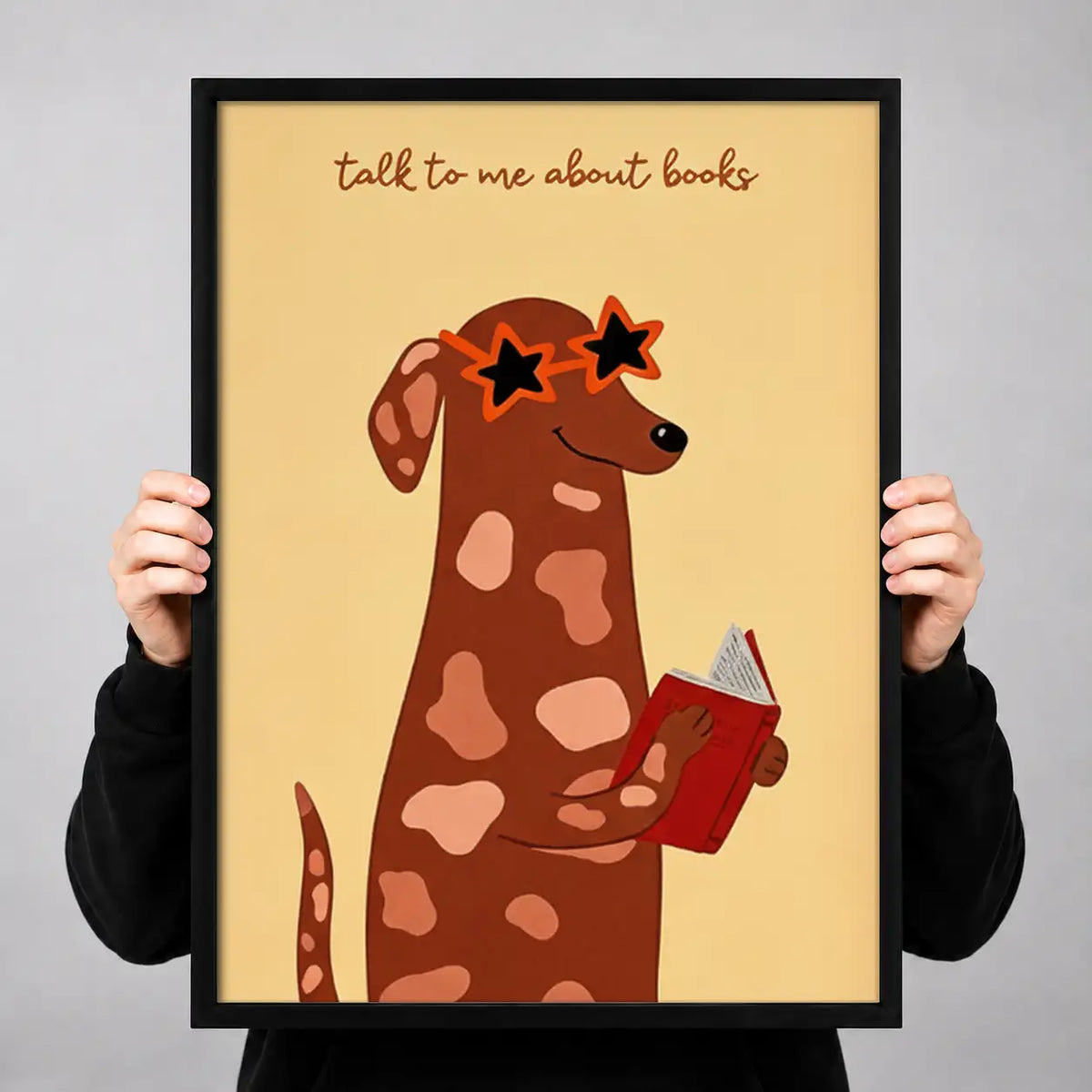 Talk to Me About Books Giraffe Wall Art 3