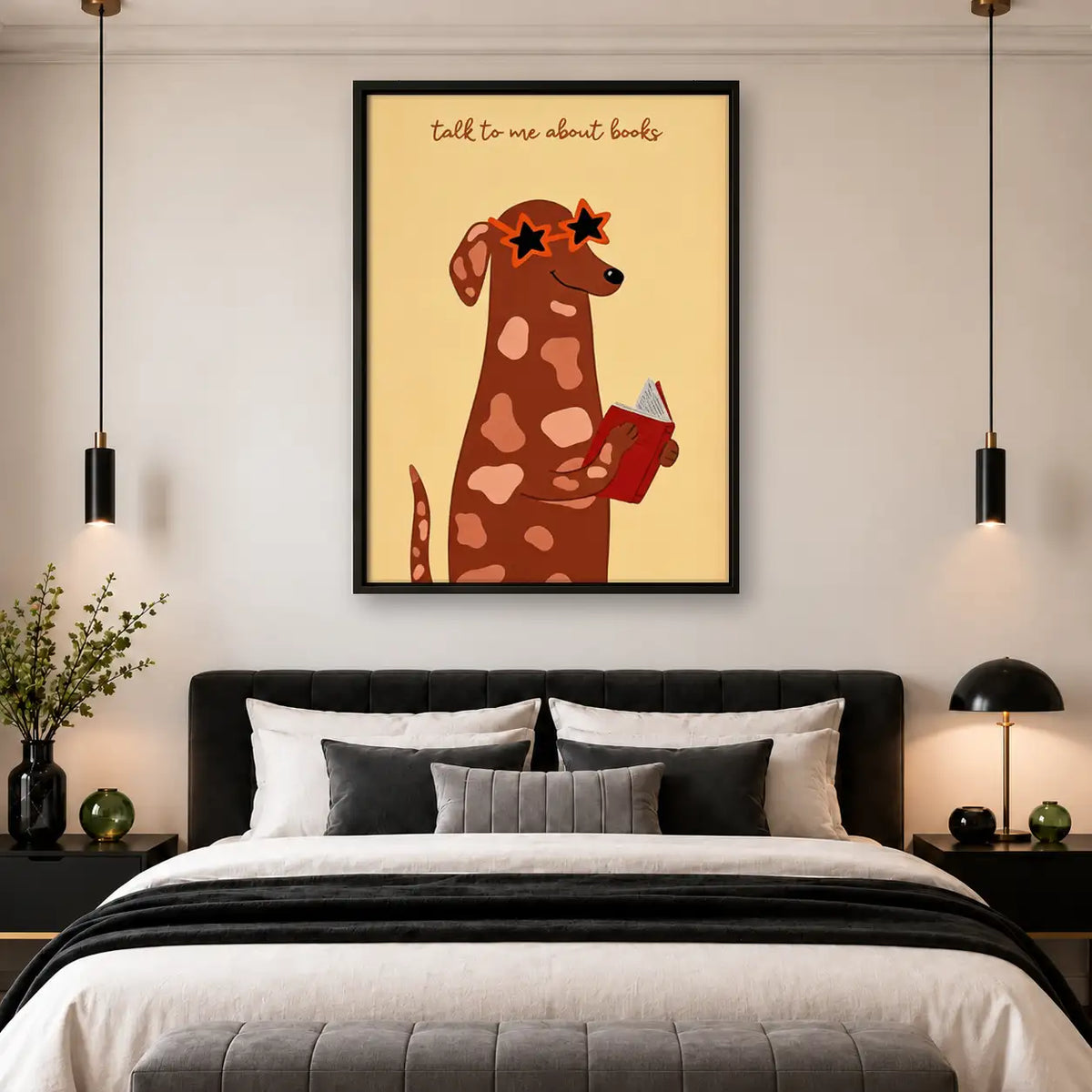 Talk to Me About Books Giraffe Wall Art 4
