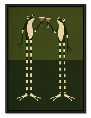 Tall Birds Sharing Martinis Wall Art