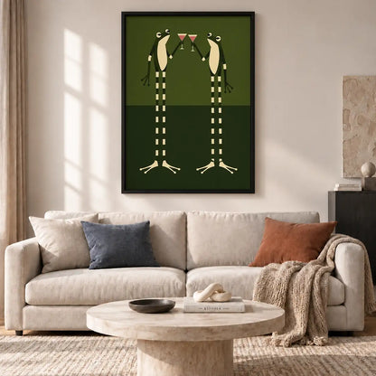 Tall Birds Sharing Martinis Wall Art 2