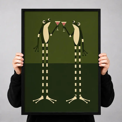 Tall Birds Sharing Martinis Wall Art 3