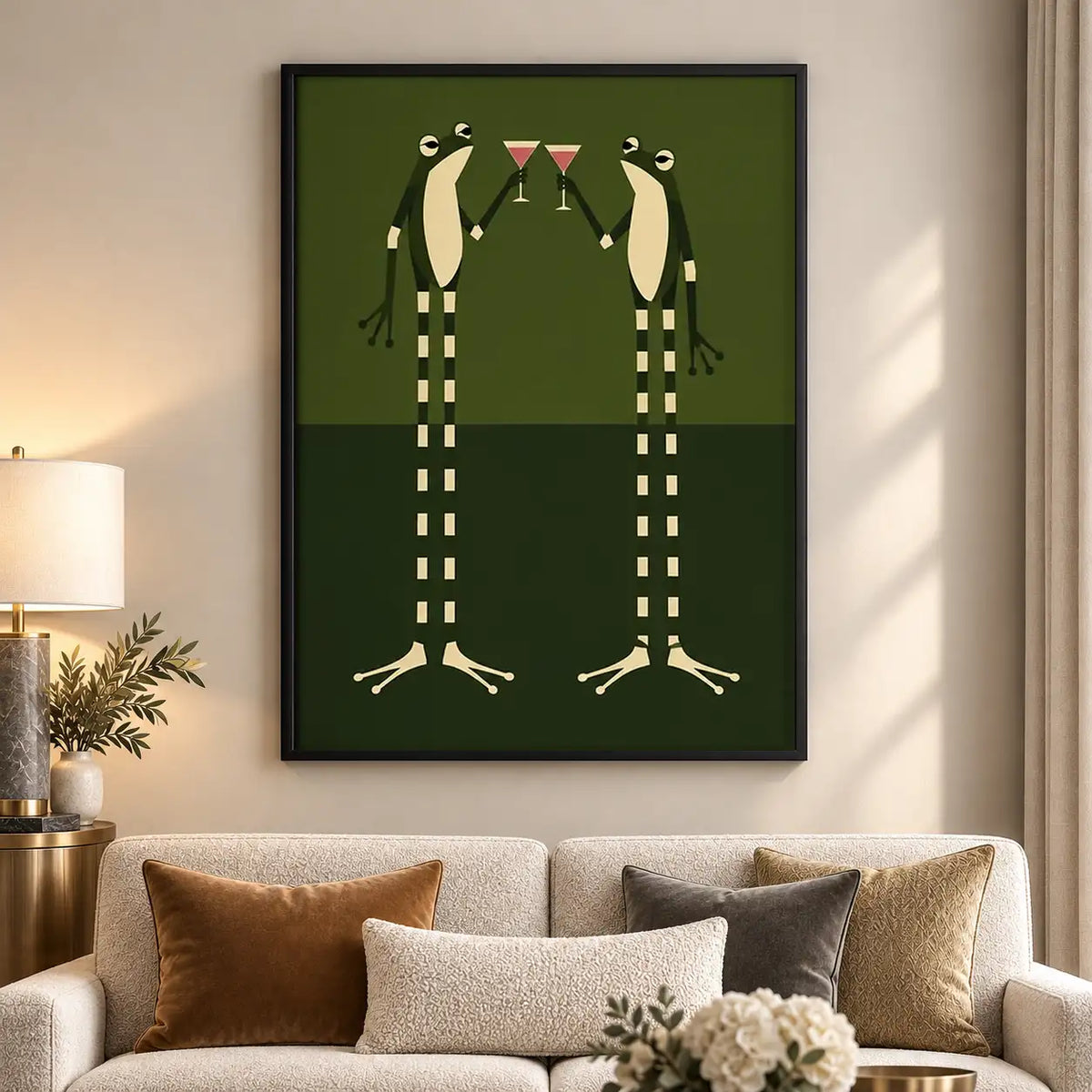 Tall Birds Sharing Martinis Wall Art 5