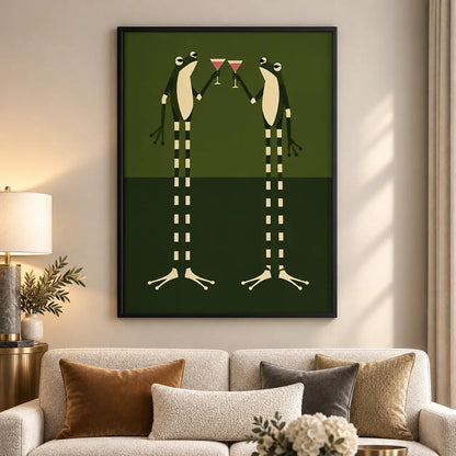 Tall Birds Sharing Martinis Wall Art 5