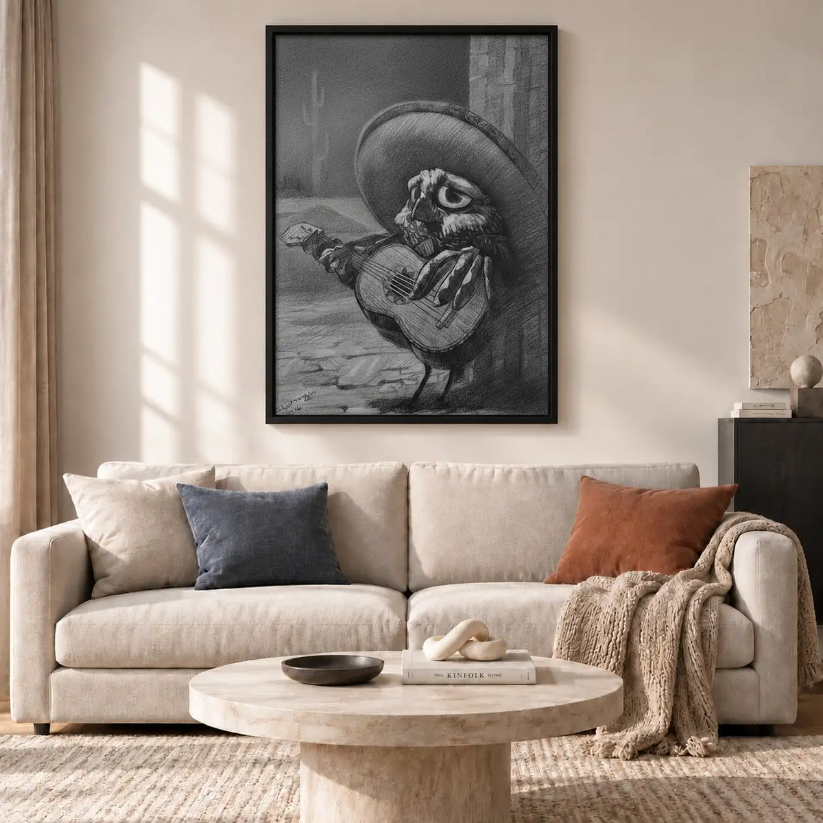 Tender Mother and Child Monochrome Wall Art 2