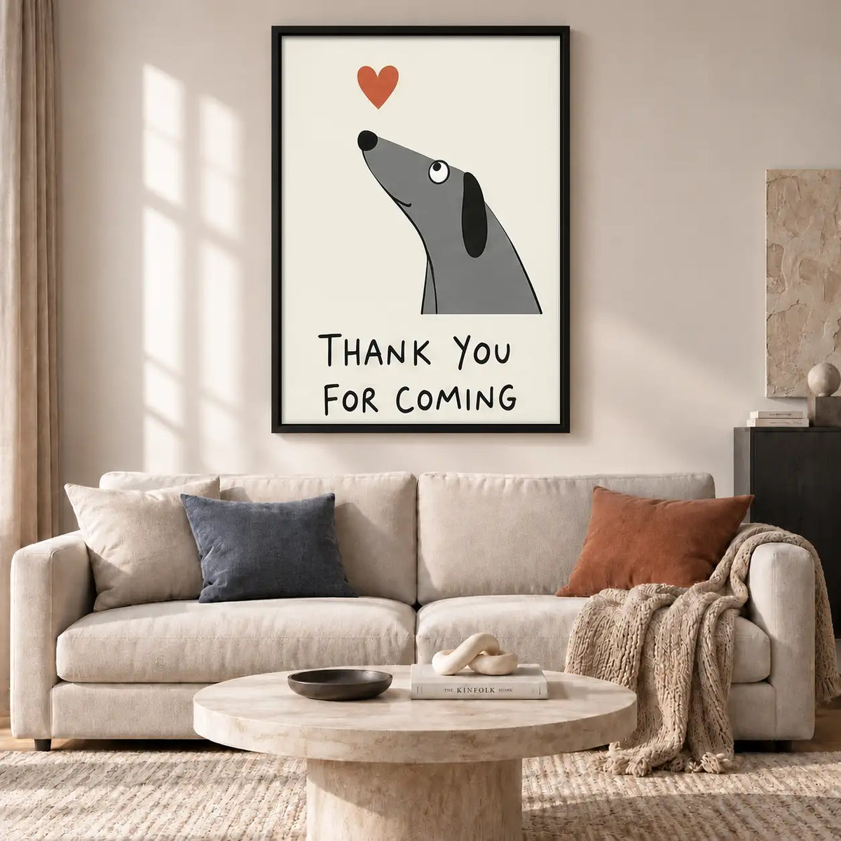 Thank You for Coming Dog Wall Art 2