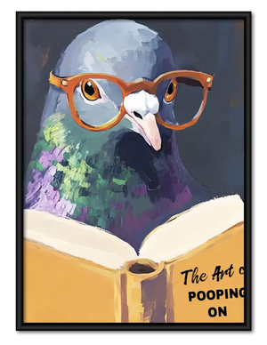 The Art of Pooping Wise Owl Wall Art