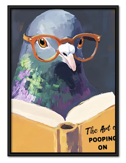The Art of Pooping Wise Owl Wall Art 1