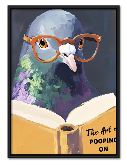The Art of Pooping Wise Owl Wall Art
