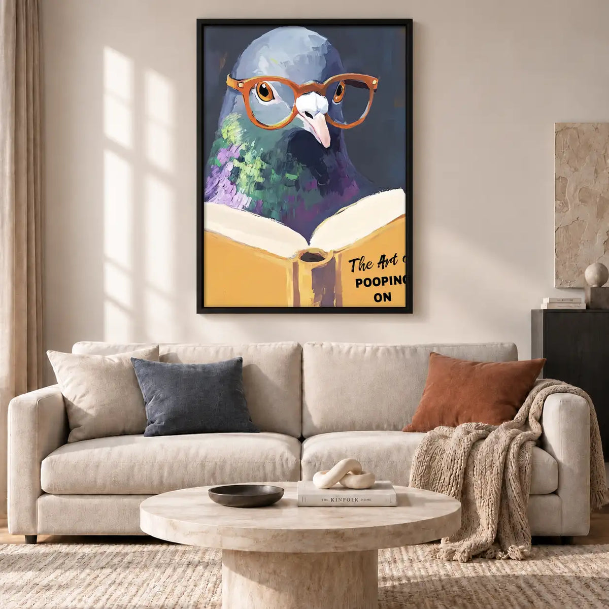The Art of Pooping Wise Owl Wall Art 2