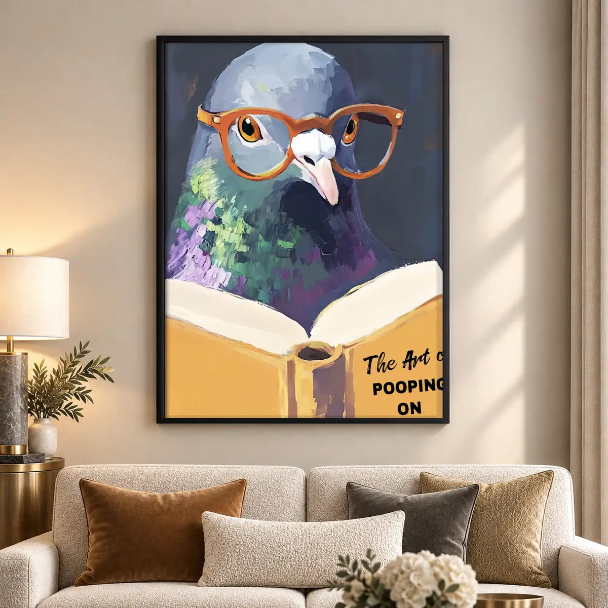 The Art of Pooping Wise Owl Wall Art 5