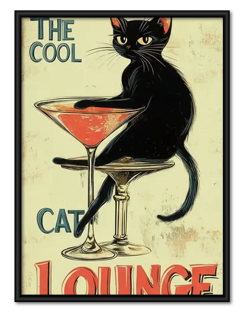 The Cool Cat Lounge Poster Wall Art 1