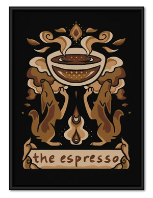The Espresso Ornamental Coffee Poster Wall Art