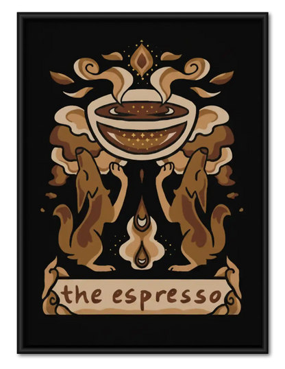 The Espresso Ornamental Coffee Poster Wall Art 1