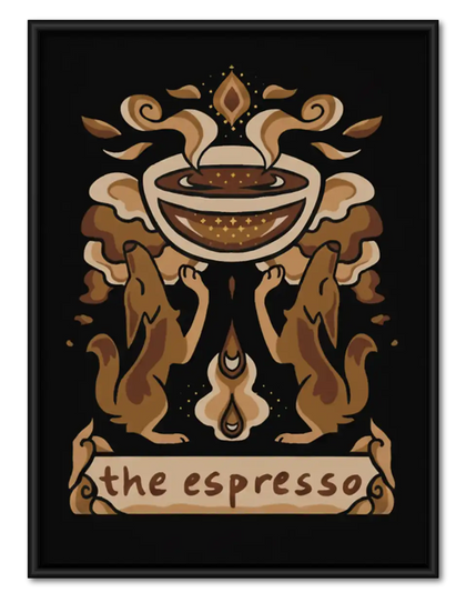 The Espresso Ornamental Coffee Poster Wall Art