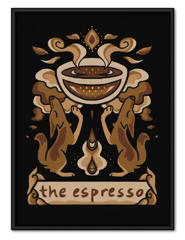 The Espresso Ornamental Coffee Poster Wall Art