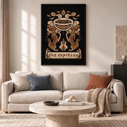 The Espresso Ornamental Coffee Poster Wall Art 2