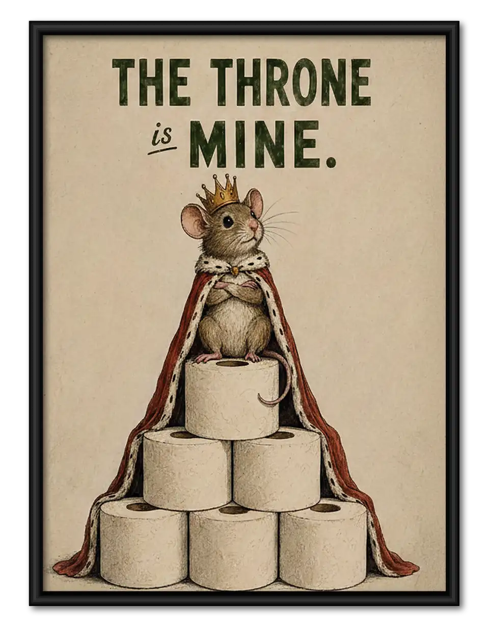 The Throne Is Mine Cat Wall Art 1