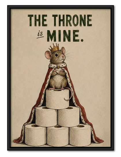 The Throne Is Mine Cat Wall Art