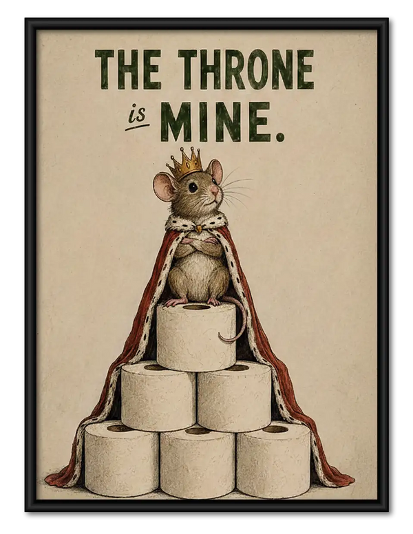 The Throne Is Mine Cat Wall Art
