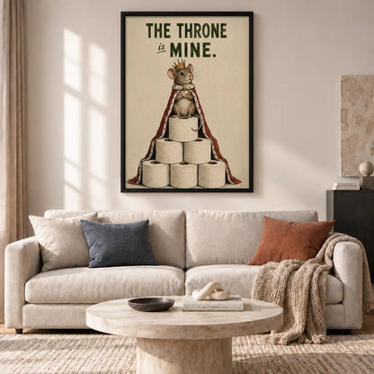 The Throne Is Mine Cat Wall Art 2
