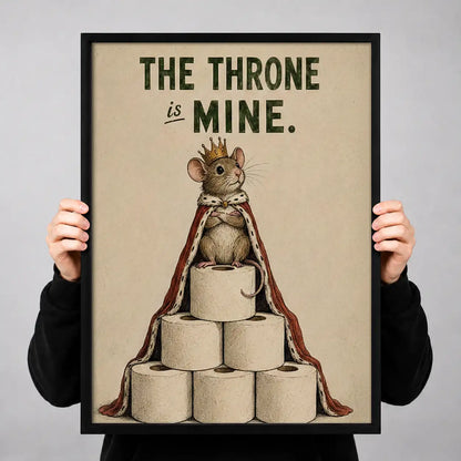 The Throne Is Mine Cat Wall Art 3