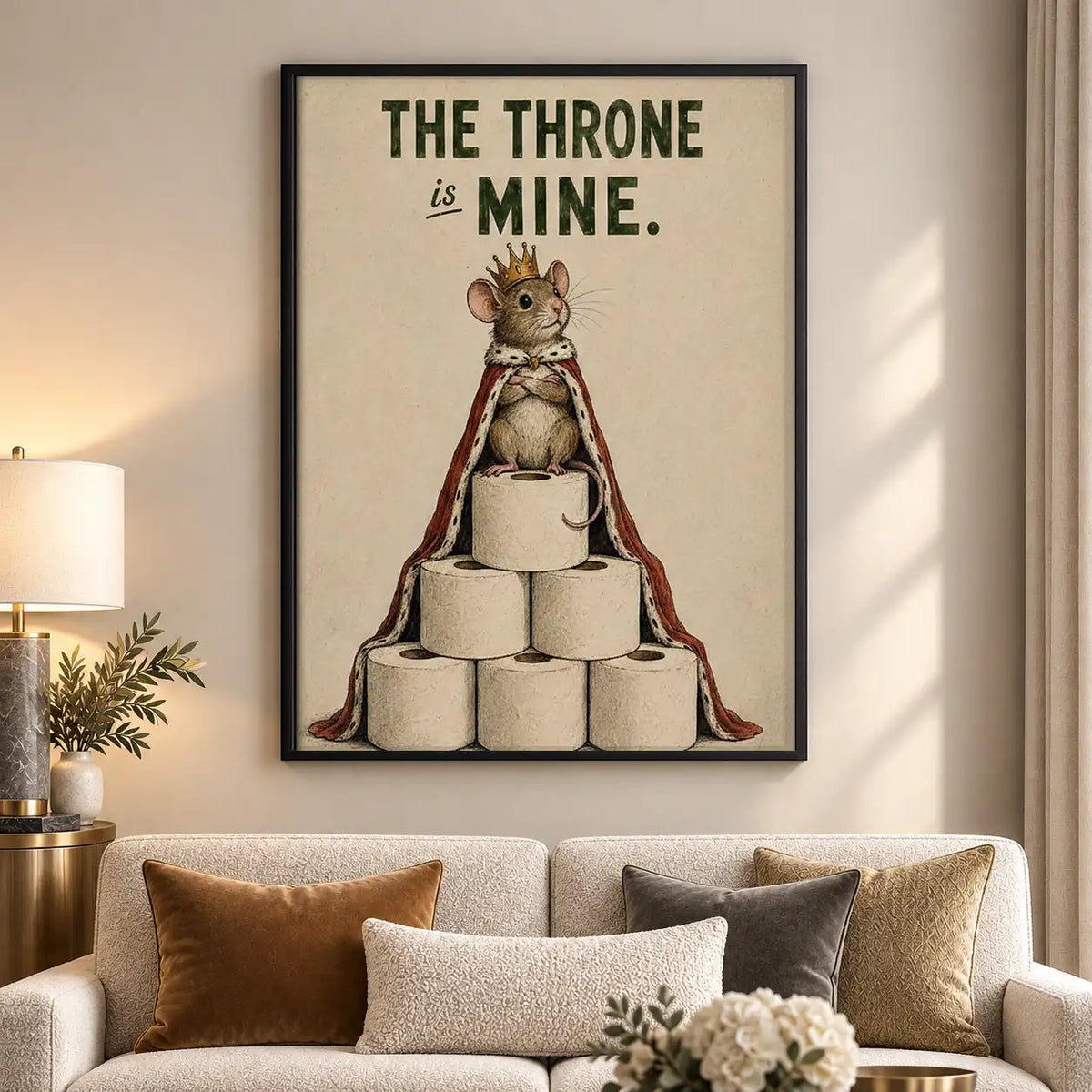 The Throne Is Mine Cat Wall Art 5