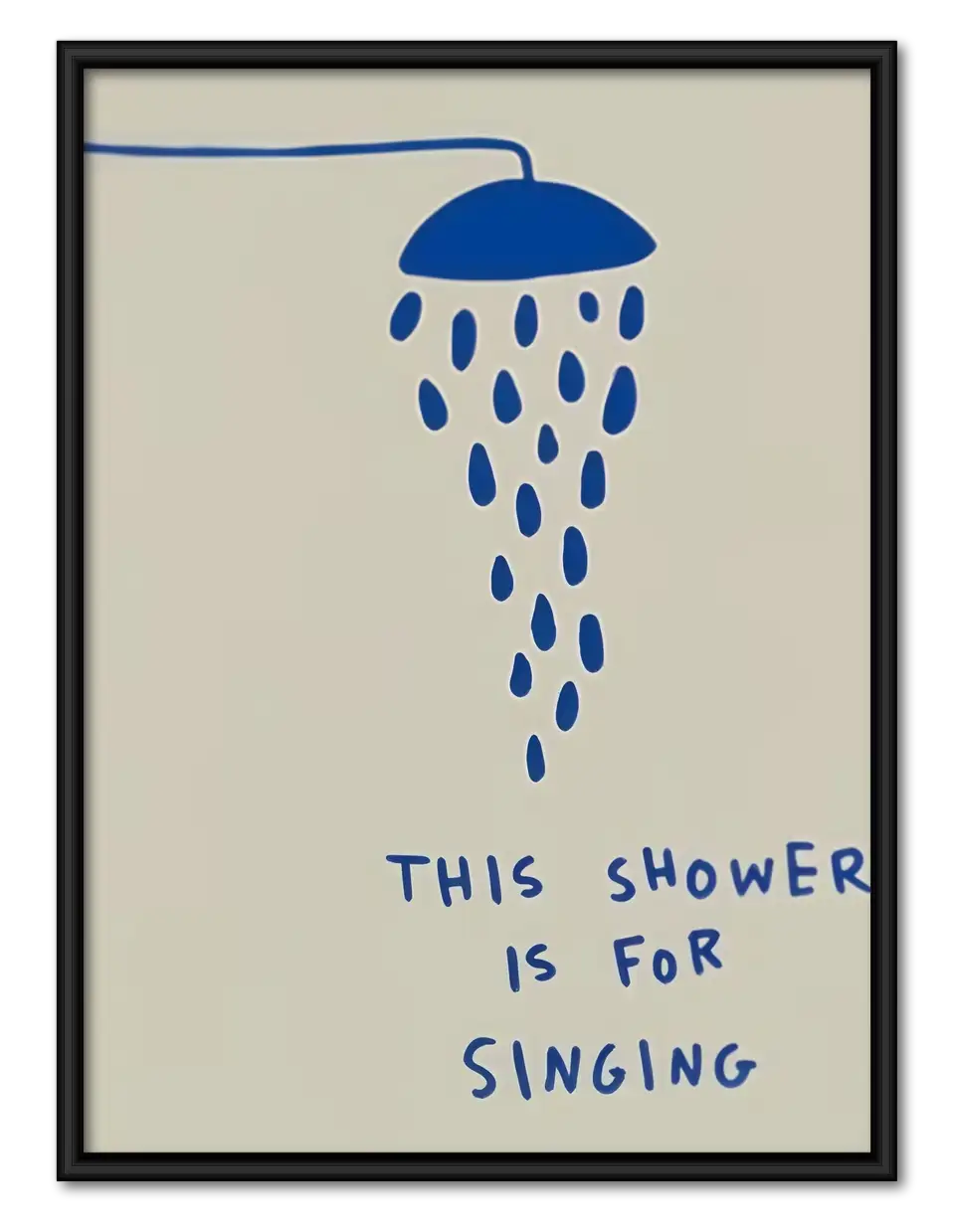 This Shower Is for Singing Minimal Wall Art 1