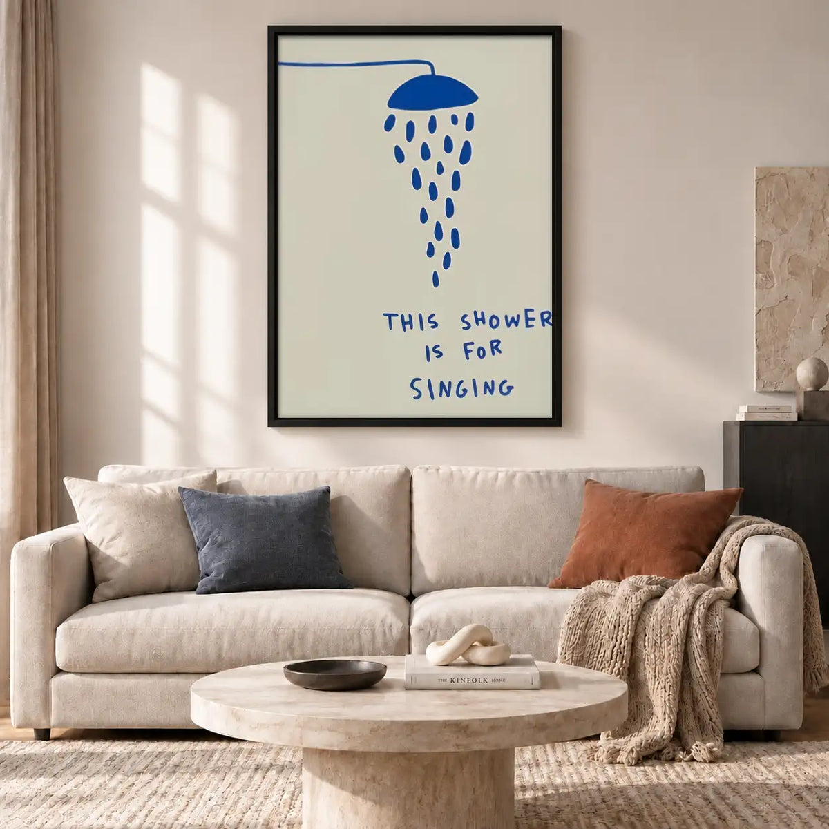 This Shower Is for Singing Minimal Wall Art 2