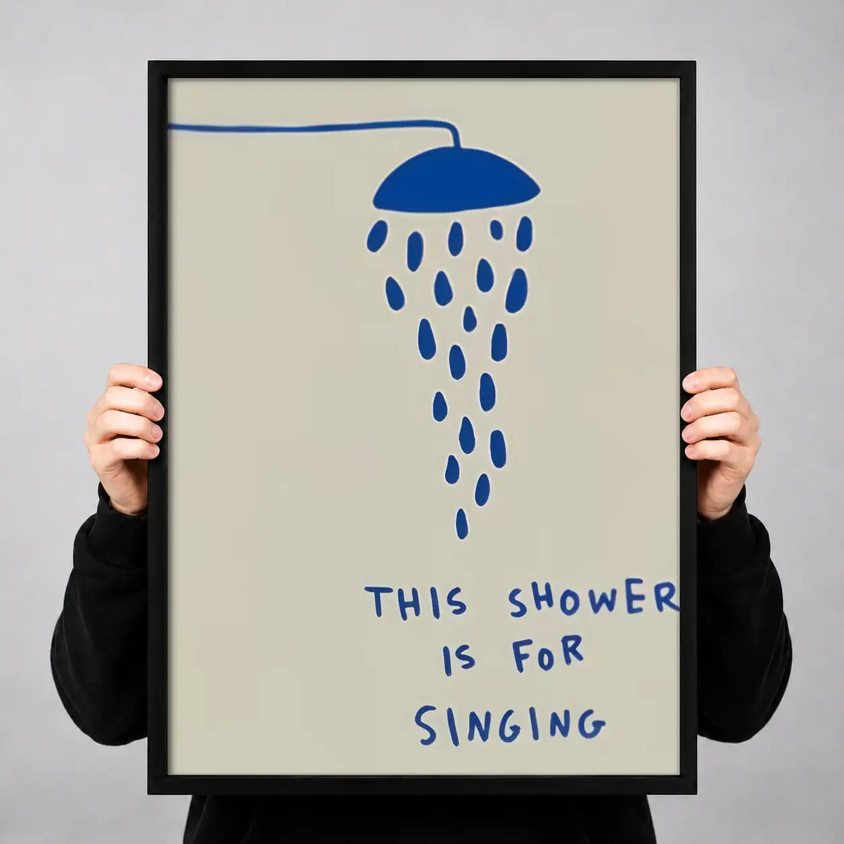 This Shower Is for Singing Minimal Wall Art 3