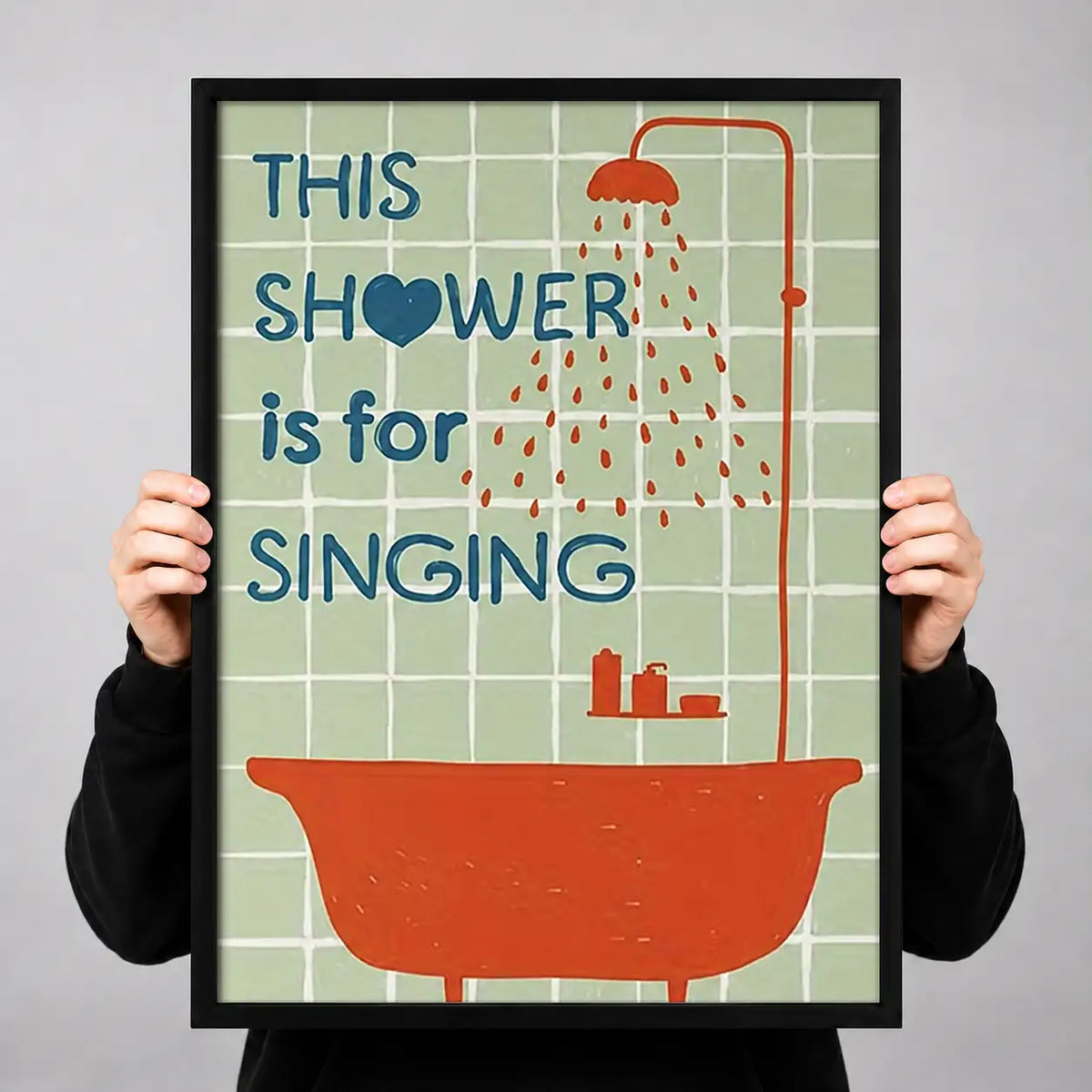 This Shower Is for Singing Wall Art 3