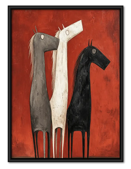 Three Elegant Long Neck Birds Wall Art